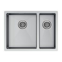 Мойка нерж. сталь GERBERG 59/2S UNI, PM225944-BSL, брашированная нерж.сталь, левая, 590х440мм, Paulmark