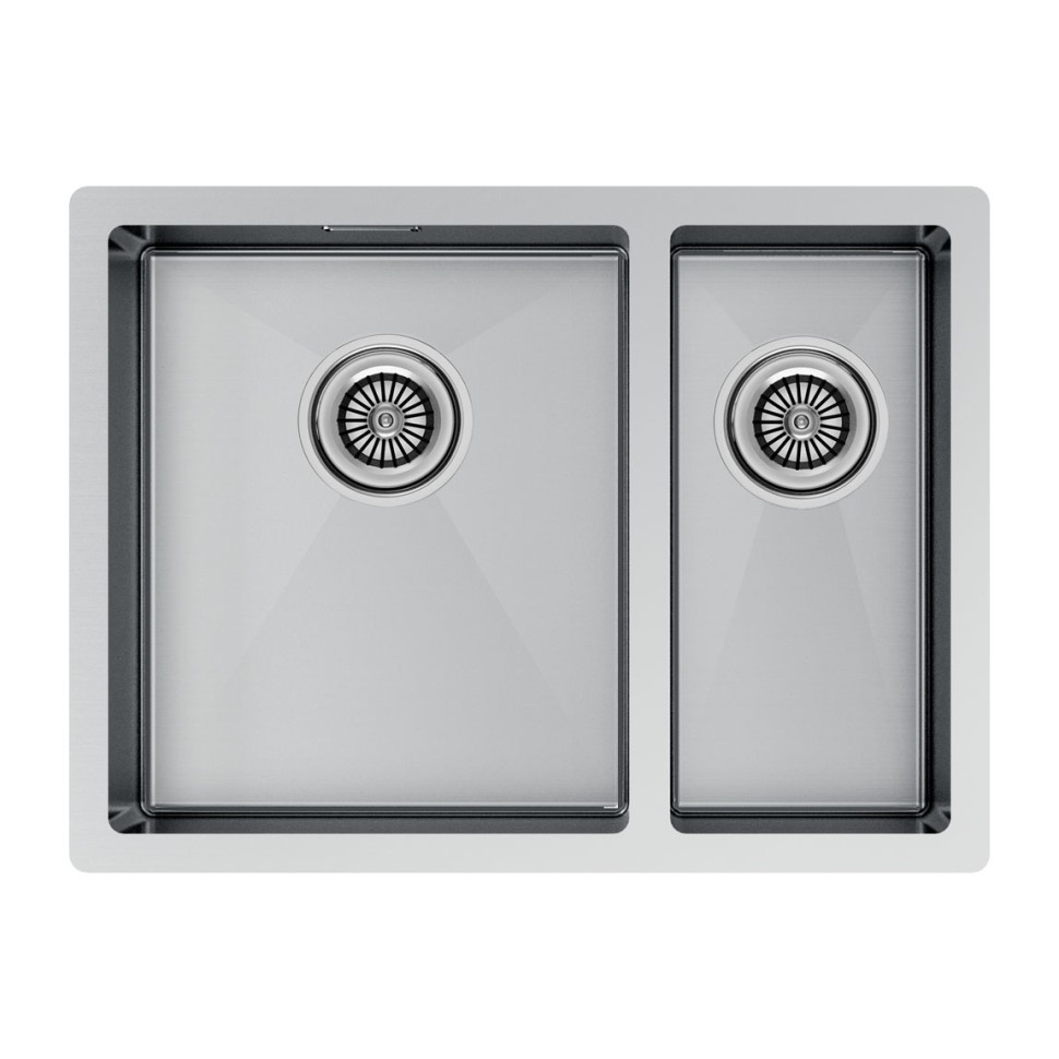 Мойка нерж. сталь GERBERG 59/2S UNI, PM225944-BSL, брашированная нерж.сталь, левая, 590х440мм, Paulmark