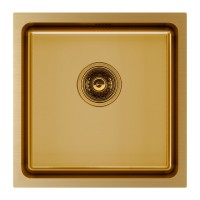 Мойка нерж. сталь VISTA 44, PM304444-BG, брашированное золото, 440х440мм, Paulmark