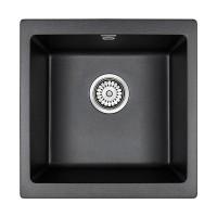 Мойка GERA 50, IT-GRANIT, PM104546-AN, антрацит, 445х460, подст. мон. Paulmark