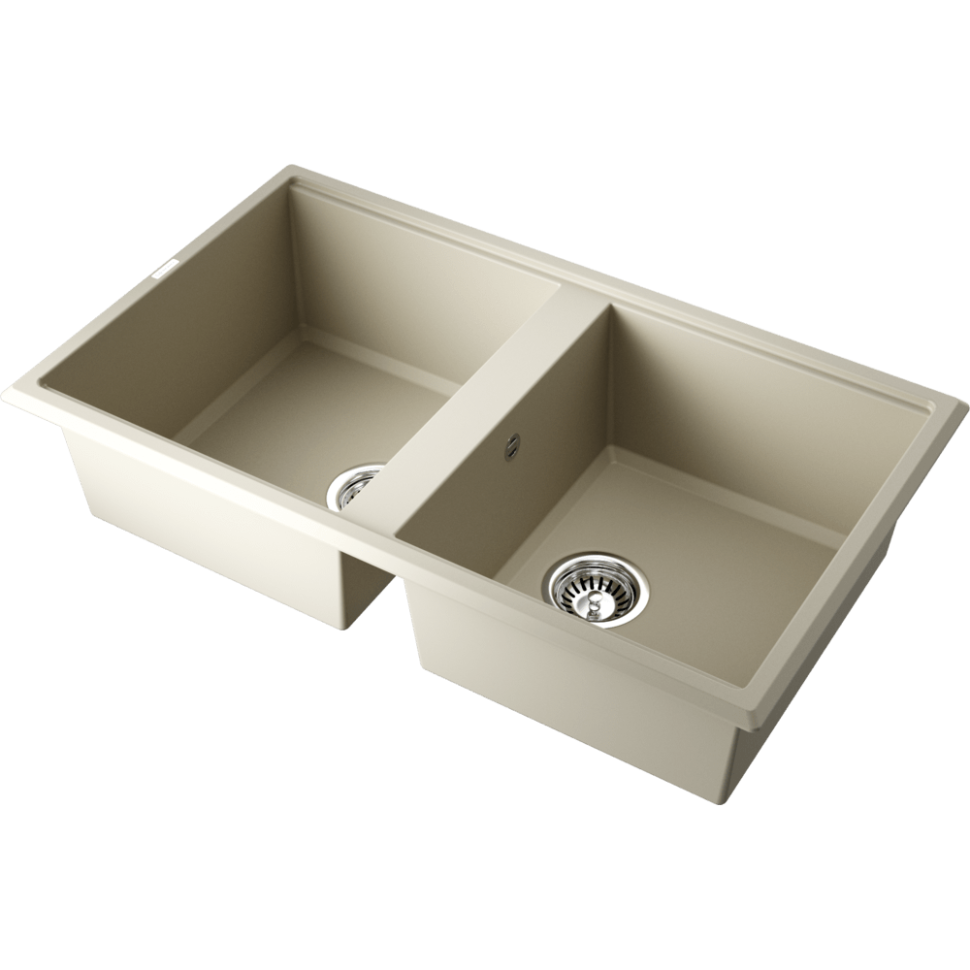 Кухонная мойка Omoikiri Tedori 86-2-BE Tetogranit/ваниль