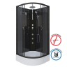Душевая кабина Niagara Classic NG-6501-14BKTG (90х90х210) средний поддон(26см),черный,стекло тонированное,4 места