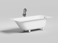 Ванна встраиваемая ORNELLA 180x80 покраска по RAL полностью S-Stone Матовое