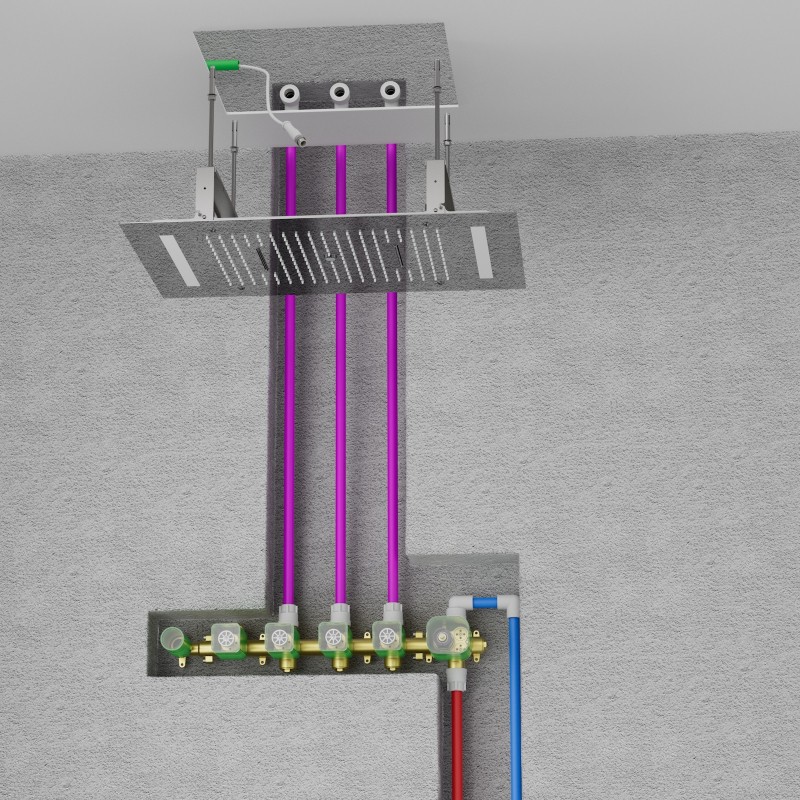 Душевая система встроенная с термостатом Timo Petruma SX-5229/00SM хром