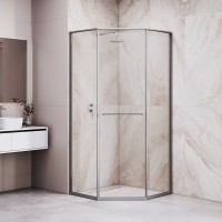 Душевой уголок RGW SV-82Gr "L" (Прозрачное, 900x900)