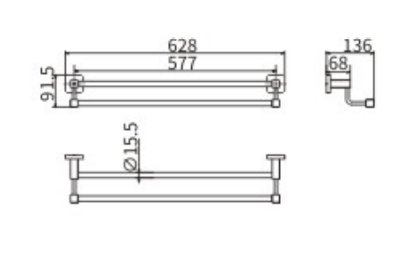 Полка стекло 61911