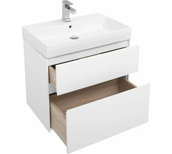 Тумба с раковиной Aquanet Бруклин 70 белый