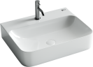 Умывальник AURA с 1 отверстием для смесителя, без перелива 610x480x140мм