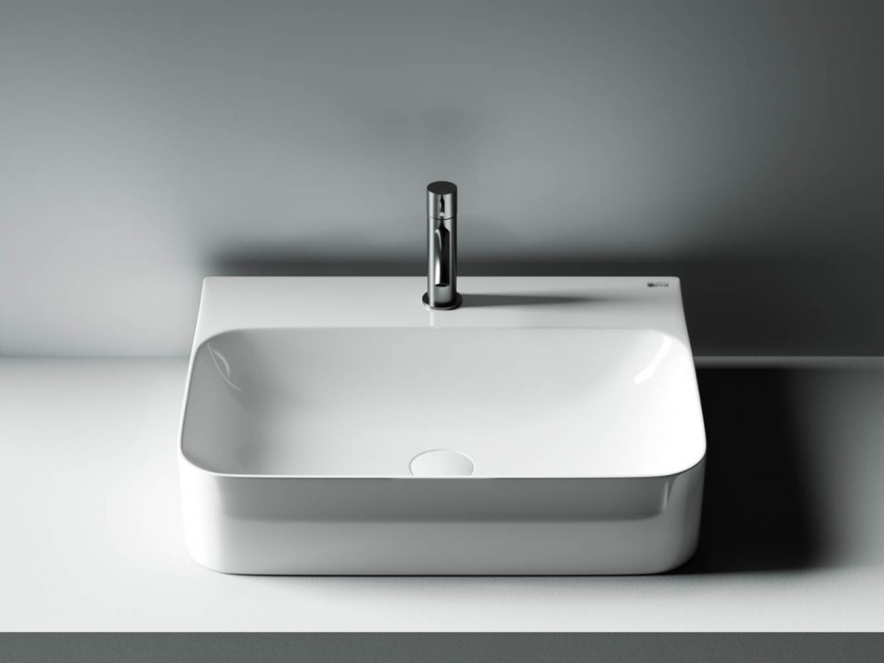 Умывальник AURA с 1 отверстием для смесителя, без перелива 610x480x140мм