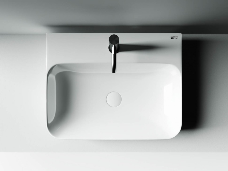 Умывальник AURA с 1 отверстием для смесителя, без перелива 610x480x140мм