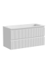 Тумба подвесная SANCOS Snob R 995х445х500, c двумя ящиками оснащенными доводчиками, Bianco, арт.SNR100W