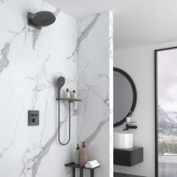 Душевой комплект Inspire VSFW-3I21MT1RGM встраиваемый, термостат, двухрежимный, вороненая сталь