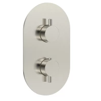 AQM8806BN Siena Встраиваемый термостат на 3 потр. в комплекте с внутр. частью, никель шлифованный