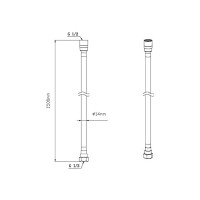 Ручной душ с шлангом VSHN-42HGM, вороненая сталь