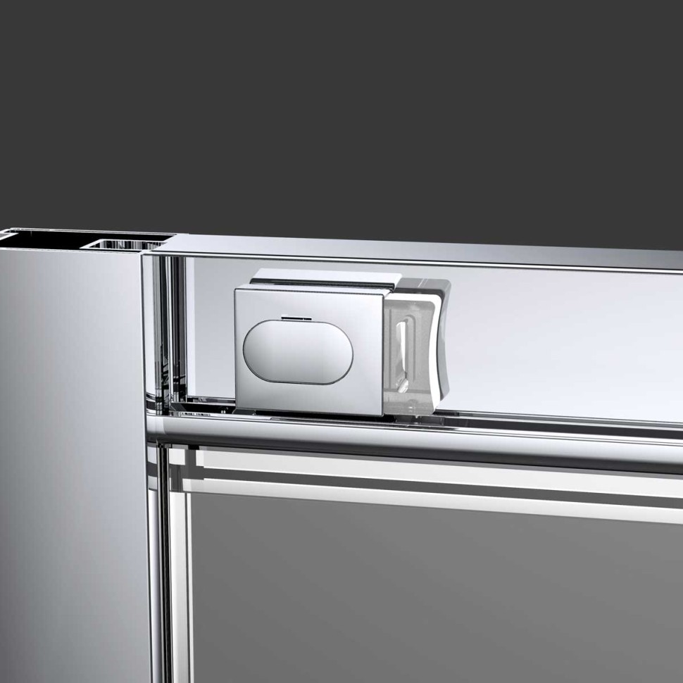 Душевая дверь Alpha VDS-3AL2170CL, 1700, хром, стекло прозрачное