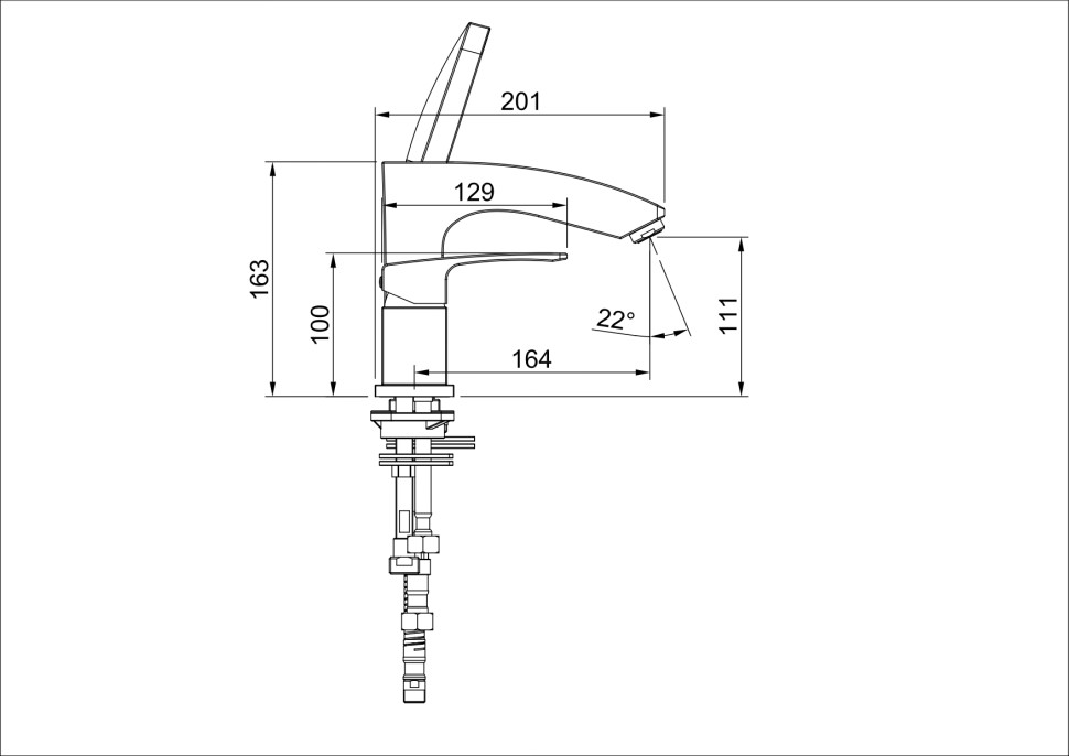 Смеситель Raglo для ванны на борт ванны хром