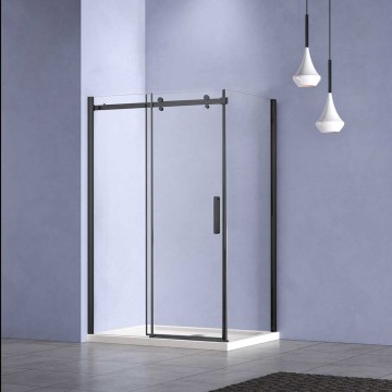Душевой уголок Комо-Н (Como-N) VSR-4CN1012CLB, 1200*1000, черный, стекло прозрачное