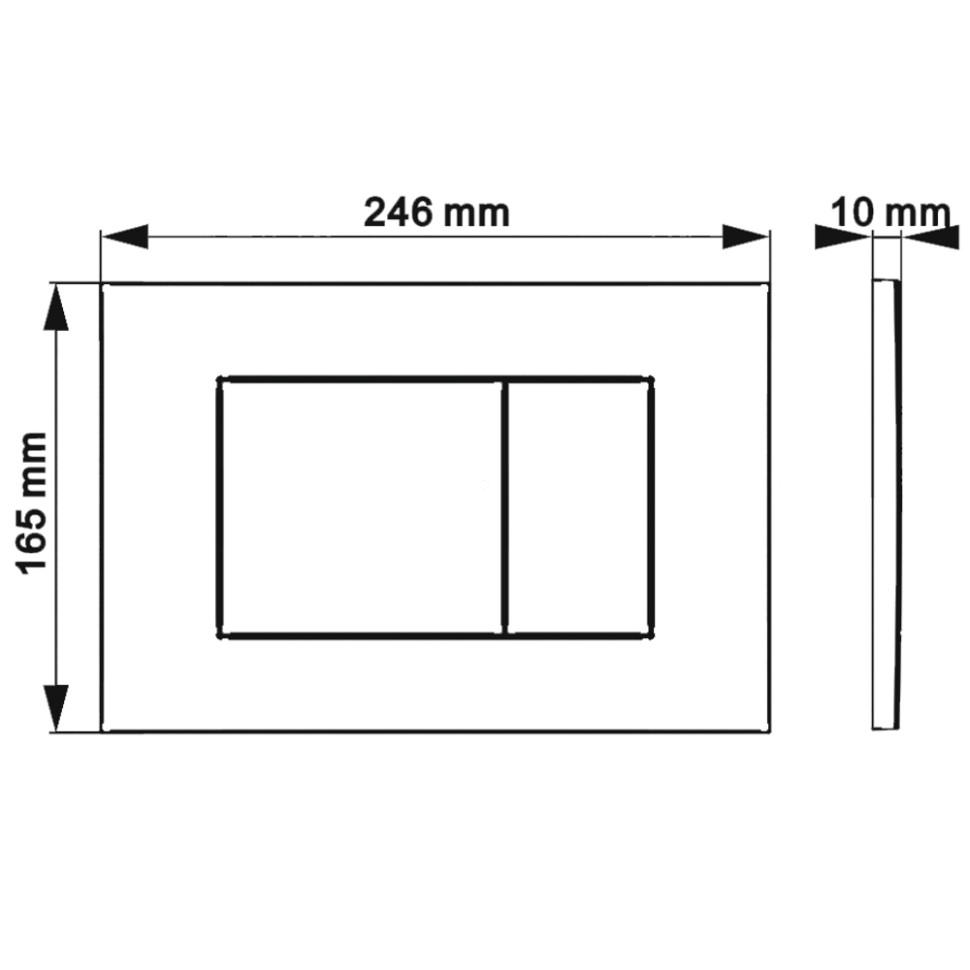 Комплект 3в1 IBERICA BLANCA инсталляция SILENCIO MINI, унитаз BILBAO ALTO белый, кнопка смыва ESTI-S хром глянцевый (IB.001M.BLA.234.852)