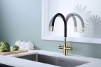 Смеситель для кухни Salix золото, Sa213419-G, Paulmark