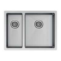 Мойка нерж. сталь GERBERG 59/2S UNI, PM225944-BSR, брашированная нерж.сталь, правая, 590х440мм, Paulmark