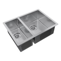 Мойка нерж. сталь GERBERG 59/2S UNI, PM225944-BSR, брашированная нерж.сталь, правая, 590х440мм, Paulmark