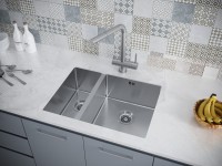 Мойка нерж. сталь GERBERG 59/2S UNI, PM225944-BSR, брашированная нерж.сталь, правая, 590х440мм, Paulmark