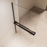 Душевая перегородка Walk-In VSW-1HR120CLB, 1200*2000, черный, стекло прозрачное