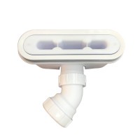 Сифон для поддона S-010, ABS-пластик, белый