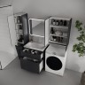 Тумба напольная STYLELINE "Марелла 70" (2 ящ.) Люкс Плюс антискрейтч графит под раковину Марелла Люкс 700х400