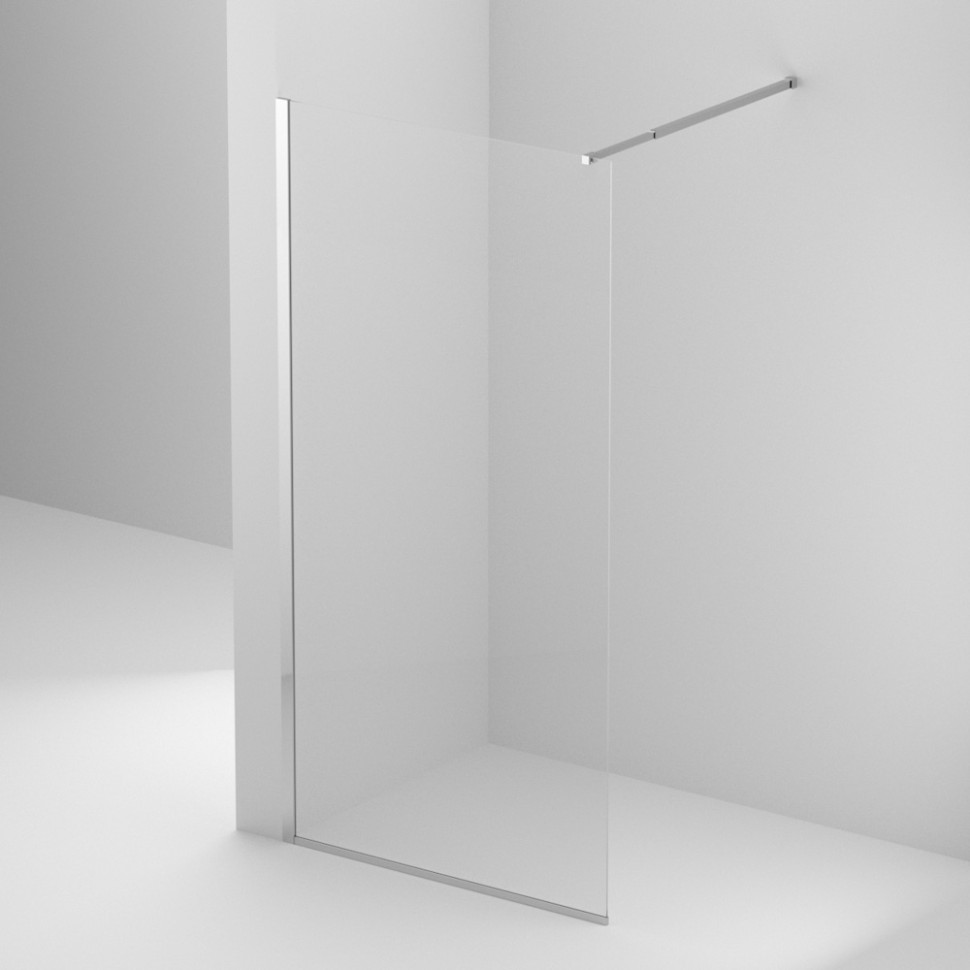 Душевая перегородка BelBagno KRAFT-L-1-80-C-Cr