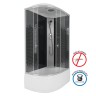 Душевая кабина Niagara Eco NG-7510-14R BLACK (120х80х215) высокий поддон(40см),стекло мозаика,4 места