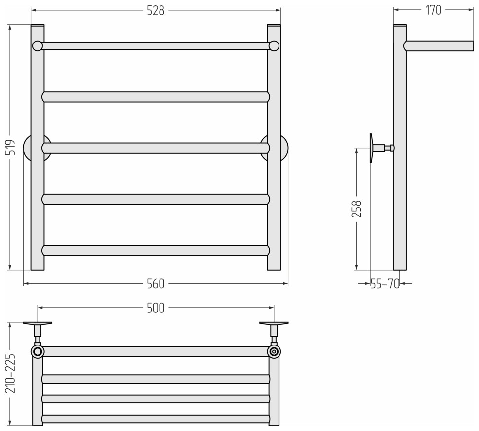 Универсал-54 600х500 (Полка + 4) П 21