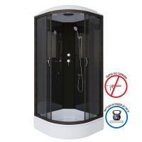 Душевая кабина Niagara Classic NG-6501-14 (90х90х215) средний поддон(26см),черный,стекло тонированное,4 места