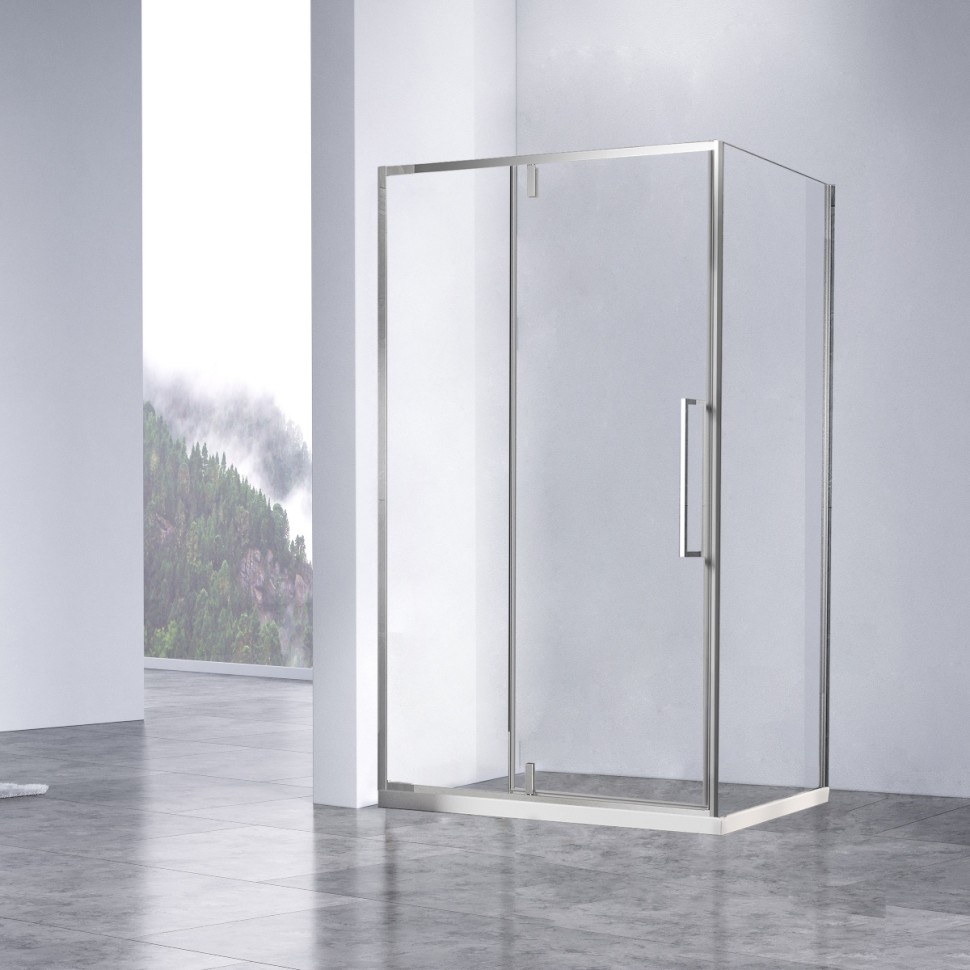 Душевой уголок Слим-Н (Slim-N) VSR-4SNP1012CL, 1200*1000, хром, стекло прозрачное