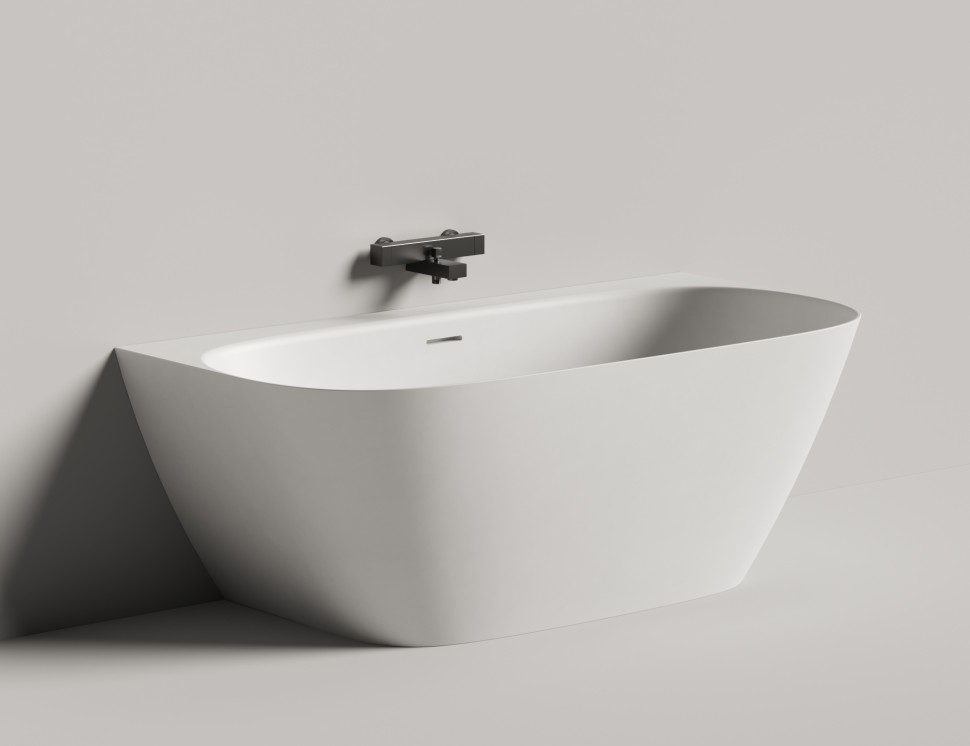 Ванна пристенная SOFIA WALL 160x80 S-Sense Глянцевое