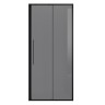 Дверь в нишу Niagara Nova NG-85-11TB (110х195) черный матовый,стекло тонированное,дверь раздвижная,1 место