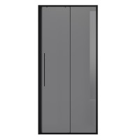 Дверь в нишу Niagara Nova NG-85-11TB (110х195) черный матовый,стекло тонированное,дверь раздвижная,1 место