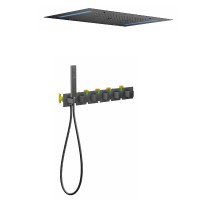 Душевая система встроенная с термостатом Timo Petruma SX-5229/03SM черный