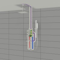 Душевая система встроенная с термостатом Timo Selene SX-2239/00SM хром