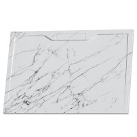 Душевой поддон прямоугольный RGW STE MW Белый мрамор (800x1200)