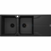 Гранитная мойка, 2-чаши с осушкой