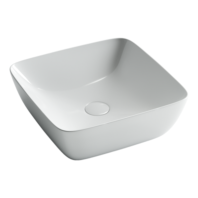 Умывальник чаша FORM накладная квадратная 420x420x145мм