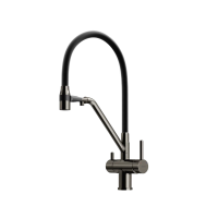 Смеситель для кухни SANCOS Dora с возможностью подключения фильтра для воды, цвет вороненая сталь, арт. SC4003GG