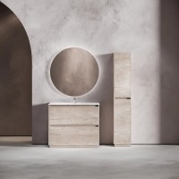 Тумба под раковину SANCOS Libra Floor напольная, 1190х450х840, c двумя ящиками оснащенными доводчиками, дуб галифакс натуральный, арт. LB120F-1EG
