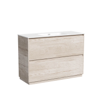 Тумба под раковину SANCOS Libra Floor напольная, 1190х450х840, c двумя ящиками оснащенными доводчиками, дуб галифакс натуральный, арт. LB120F-1EG