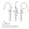 Смеситель для кухни LANGE, светлое золото, La214212-LG, Paulmark