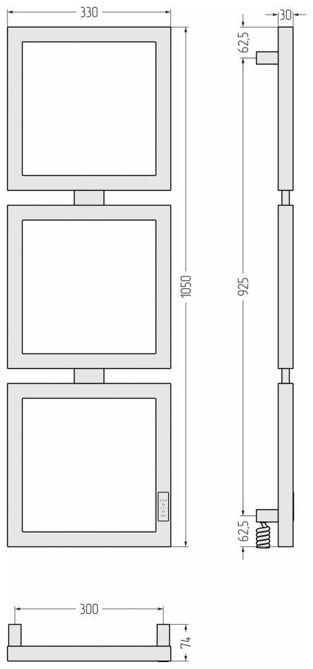 Этюд E 1050х300 левый