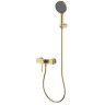 AQM6413BG Asti Смеситель для душа однорычажный, с душевым набором, 3 режима, Brushed gold