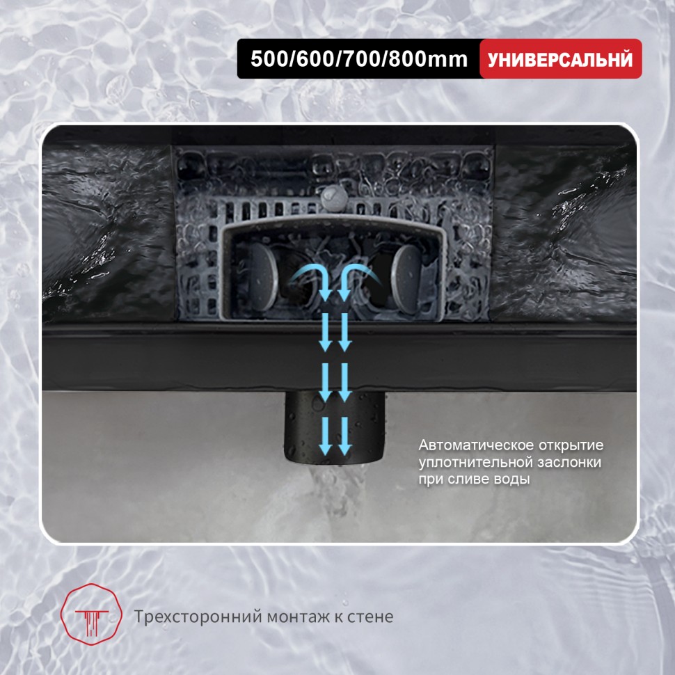 Трап для душа 70*700мм R650.70.06