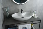 Раковина Gid N9438 51151 накладная белая 65x43x12